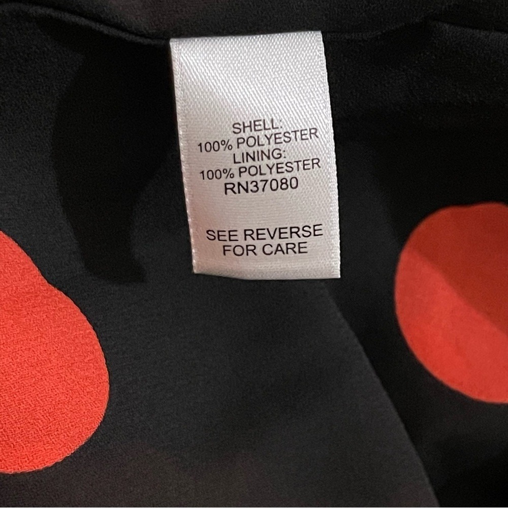 Cato Black Tank Top with Red Polka Dots - Picture 7 of 9